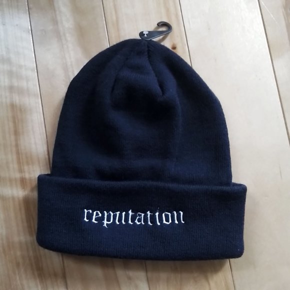 REPUTATION embroidered beanies - Taylor Swift inspired custom hats - Picture 1 of 5
